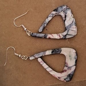 Earrings, dangle, hook